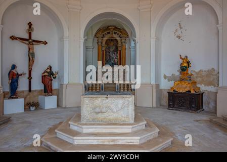 Piran, Slovénie, 23 juin 2023 : intérieur de la cathédrale de San Giorgio dans la ville slovène Piran Banque D'Images