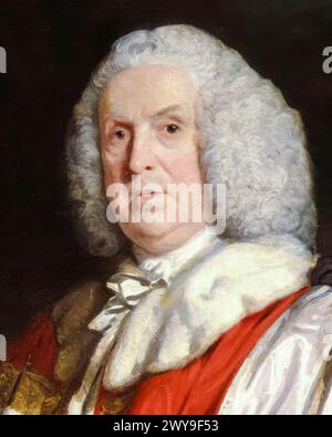 William Pulteney, 1er comte de Bath (1684-1764), homme politique whig et premier ministre contesté de Grande-Bretagne 10-12 février 1746, portrait peint à l'huile sur toile par Sir Joshua Reynolds, 1761 Banque D'Images