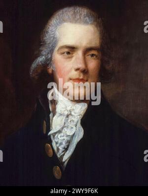 William Grenville, 1er baron Grenville (1759-1834), homme politique conservateur et premier ministre du Royaume-Uni de 1806 à 1807, portrait peint à l'huile sur toile par Gainsborough Dupont, vers 1790 Banque D'Images