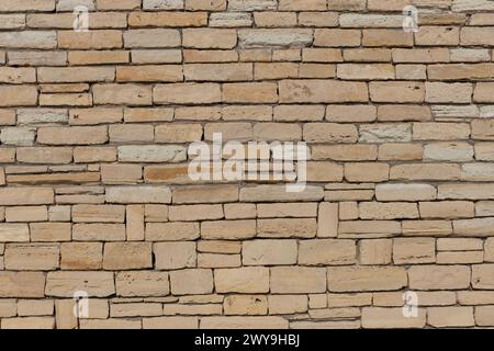 Mur de briques de grès uniforme Banque D'Images