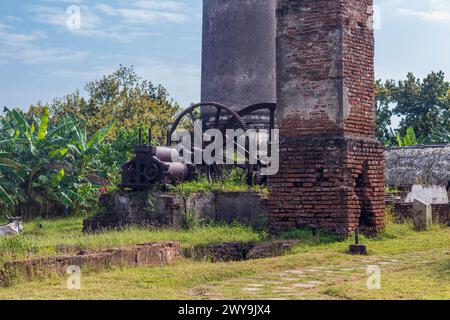 Plan de l'ancien moulin à sucre obsolète et abandonné Banque D'Images