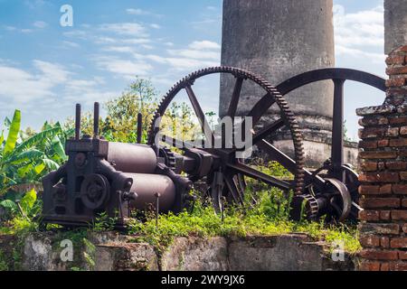 Plan de l'ancien moulin à sucre obsolète et abandonné Banque D'Images