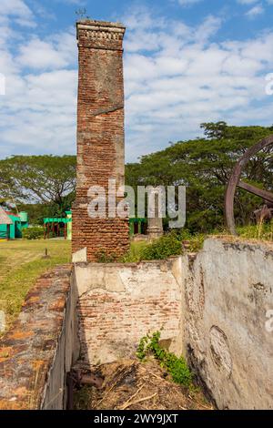 Plan de l'ancien moulin à sucre obsolète et abandonné Banque D'Images