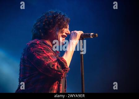 03 avril 2024 : le chanteur Eric Martin, Mr. Big, donne un concert à Milan, en Italie Banque D'Images