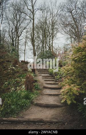 JARDINS DU CHÂTEAU DE CHOLMONDELEY, MALPAS, CHESHIRE Banque D'Images