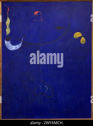 Paysan catalan à la guitare, 1924, Joan Miró (1893-1983). Banque D'Images