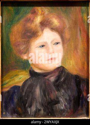 Portrait de femme, Auguste Renoir (1841-1919), Musée du Louvre, Paris, France, Europe. Banque D'Images