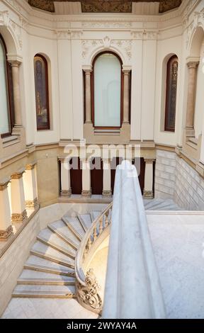 Casa Garriga Nogues (1904 par l'architecte Enric Sagnier), Museo Fundación Mapfre, musée de Barcelone. La Catalogne, Espagne. Banque D'Images