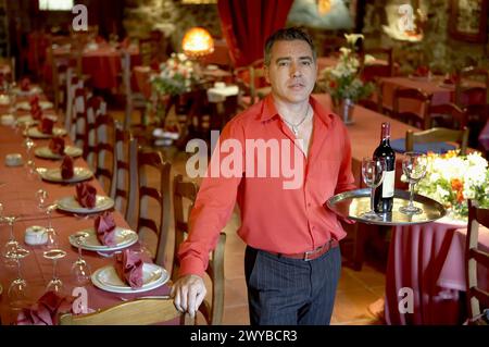 Restaurante Caserio Belaustegi, Alto de San Miguel, Elgoibar, Gipuzkoa, Euskadi. Espagne. Banque D'Images