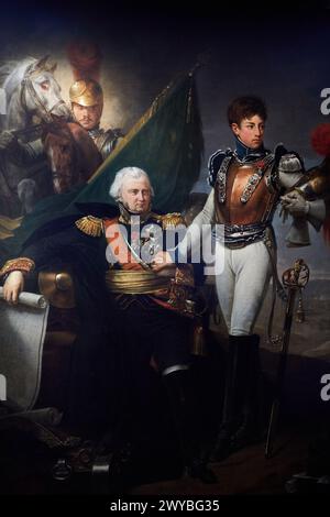 Le général de Lariboisière et son fils, 1814, Antoine-Jean gros, Musée de lArmée, Hôtel National des Invalides, Paris, France. Banque D'Images