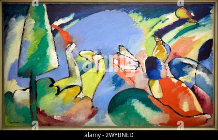 Improvisation XIV, 1910, Vassily Kandinsky, Centre Pompidou, Paris, France, Europe. Banque D'Images