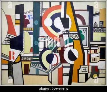 'Les disques dans la ville', 1920, Fernand léger, Centre Pompidou, Paris, France, Europe. Banque D'Images