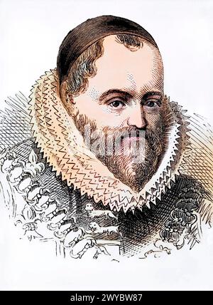 William Camden, 1551 bis 1623, Englischer Altertumsforscher und Historiker Autor von Britannia, Historisch, digital restaurierte Reproduktion von eine Banque D'Images