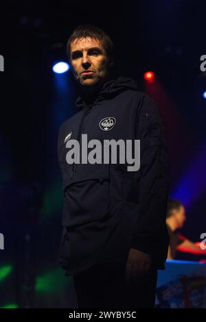 Liam Gallagher et John Squire se produisent en concert à la Columbiahalle à Berlin. Banque D'Images