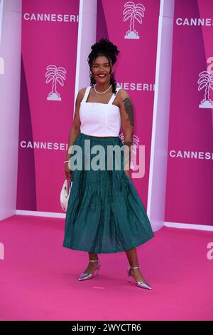 Cannes, France. 05th Apr, 2024. CANNES, FRANCE - 05 AVRIL : Laureen assiste à la cérémonie d'ouverture du 7ème Festival International des Canneseries le 05 avril 2024 à Cannes, France. Crédit : Media Pictures/Alamy Live News Banque D'Images