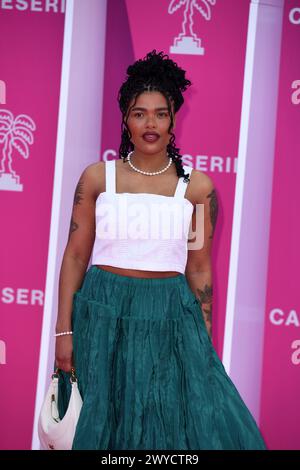 Cannes, France. 05th Apr, 2024. CANNES, FRANCE - 05 AVRIL : Laureen assiste à la cérémonie d'ouverture du 7ème Festival International des Canneseries le 05 avril 2024 à Cannes, France. Crédit : Media Pictures/Alamy Live News Banque D'Images