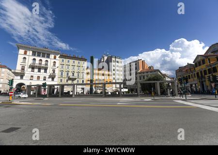 Trieste : Piazza Carlo Goldoni. Italie Banque D'Images