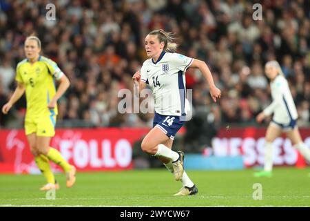 Stade de Wembley, Londres, Royaume-Uni. 5 avril 2024. UEFA Euro Qualifying International Football, Angleterre contre Suède ; Ella Toone of England Credit : action plus Sports/Alamy Live News Banque D'Images