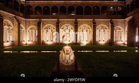 Cloître de l'ancien couvent dominicain (XVIe siècle), Musée San Telmo, Donostia, San Sebastian, Gipuzkoa, pays Basque, Espagne, Europe. Banque D'Images