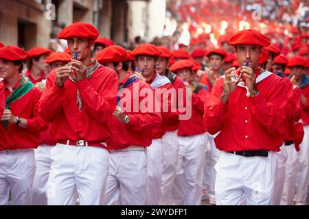 Festival 'Alarde', Hondarribia, Guipuzcoa, pays Basque, Espagne. Banque D'Images