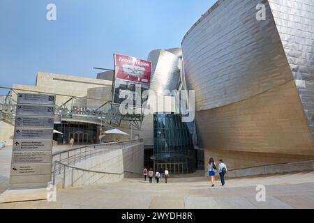 Musée Guggenheim. Bilbao. Bizkaia. Pays Basque. Espagne. Banque D'Images
