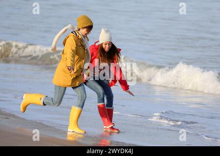 Lifestyles, Hendaya Beach. Banque D'Images