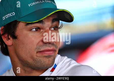 Suzuka, Japon. 06 avril 2024. Lance Stroll (CDN) Aston Martin F1 Team. Championnat du monde de formule 1, Rd 4, Grand Prix du Japon, samedi 6 avril 2024. Suzuka, Japon. Crédit : James Moy/Alamy Live News Banque D'Images