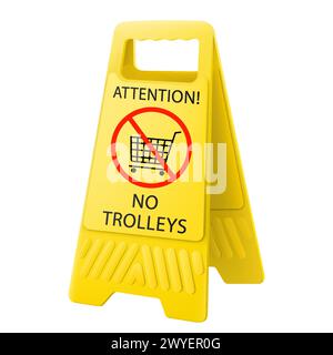 Aucun panneau de panier. Icône rouge rond sans panier. Illustration d'un signal interdit. Symbole chariot interdit. Symbole interdit isolé sur w Illustration de Vecteur