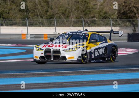 98 WITTMANN Marco (ger), YELLOLY Nick (gbr), ENG Philipp (aut), Rowe Racing, BMW M4 GT3, action lors de la 1ère manche du Fanatec GT World Challenge 2024 propulsé par AWS sur le circuit Paul Ricard, du 5 au 7 avril 2024 au Castellet, France - photo Marc de Mattia/DPPI crédit : DPPI Media/Alamy Live News Banque D'Images