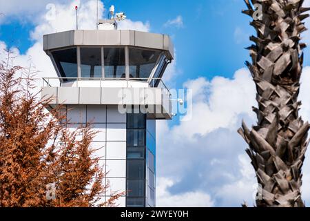 Aéroport international de Tirana - mère Teresa, Albanie. Banque D'Images