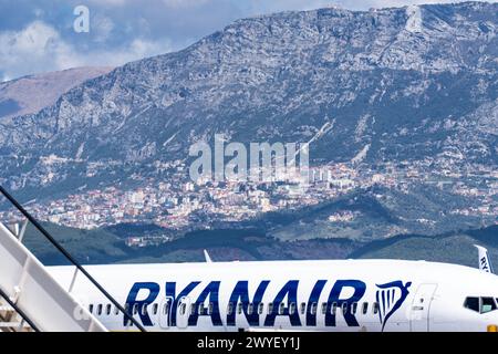 Aéroport international de Tirana - mère Teresa, Albanie. Banque D'Images