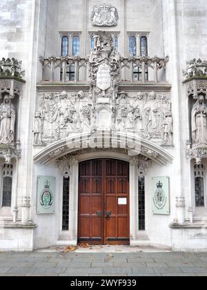 Le Middlesex Guildhall, un bâtiment judiciaire à Westminster qui abrite la Cour suprême du Royaume-Uni et le Comité judiciaire du Conseil privé Banque D'Images