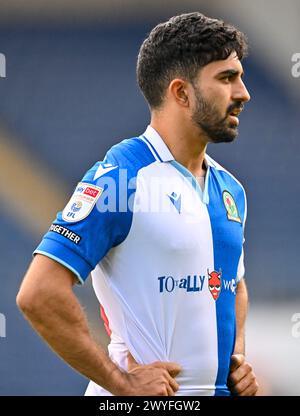 Ewood Park, Blackburn, Royaume-Uni. 6 avril 2024. Championnat de football, Blackburn Rovers versus Southampton ; Dilan Markanday de Blackburn Credit : action plus Sports/Alamy Live News Banque D'Images