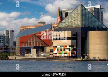 Baltimore, Maryland, États-Unis - Port intérieur de Baltimore, sous-marin USS Torsk, Musée maritime de Baltimore Banque D'Images