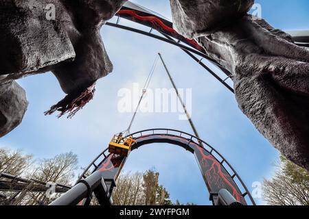 Nemesis, Alton Towers 2024 Banque D'Images