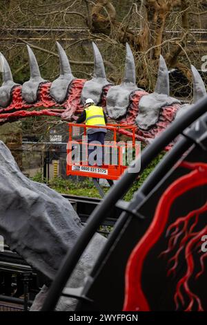 Nemesis, Alton Towers 2024 Banque D'Images