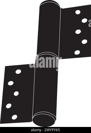 Conception d'illustration vectorielle d'icône de charnière de porte Illustration de Vecteur