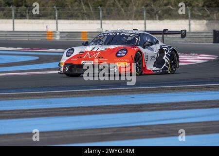 13 KOLB Patrick (ger), BUUS Bastien, TBA, Lionspeed GP, Porsche 911 GT3 R (992), action lors de la 1ère manche du Fanatec GT World Challenge 2024 propulsé par AWS sur le circuit Paul Ricard, du 5 au 7 avril 2024 au Castellet, France Banque D'Images