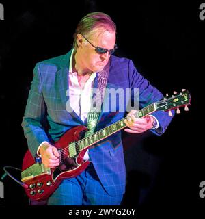 Joe Bonamassa à propos des chants et de la guitare Banque D'Images