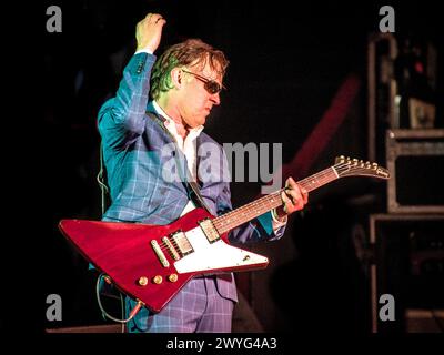 Joe Bonamassa à propos des chants et de la guitare Banque D'Images