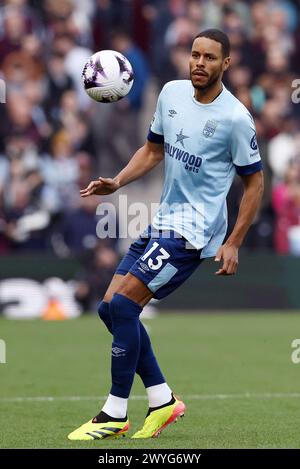 Birmingham, Royaume-Uni. 6 avril 2024. Zanka de Brentford lors du match de premier League à Villa Park, Birmingham. Le crédit photo devrait se lire comme suit : Darren Staples/Sportimage crédit : Sportimage Ltd/Alamy Live News Banque D'Images