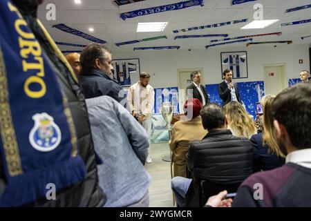 Seia, Portugal. 05th Apr, 2024. Viseu, 05/04/2024 - André Villas-Boas, candidat à la présidence du FC Porto, visite le domicile du FC Porto à Viseu. Carlos Carneiro/Global Imagens Credit : Atlantico Press/Alamy Live News Banque D'Images