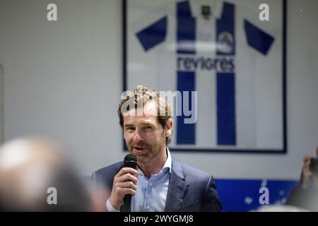 Seia, Portugal. 05th Apr, 2024. Viseu, 05/04/2024 - André Villas-Boas, candidat à la présidence du FC Porto, visite le domicile du FC Porto à Viseu. Carlos Carneiro/Global Imagens Credit : Atlantico Press/Alamy Live News Banque D'Images