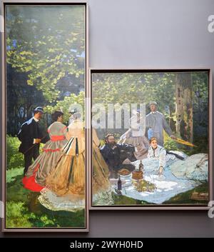 'Le déjeuner sur l'herbe', 1865-1866, Claude Monet (1840-1926), Musée d'Orsay, Paris, France, Europe. Banque D'Images