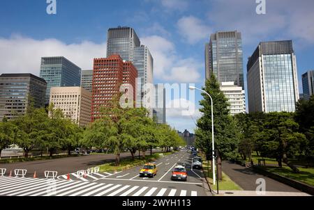 Bâtiments Marunouchi, Chiyoda zone d'affaires, Tokyo, Japon. Banque D'Images