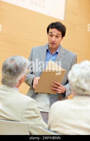 Les cadres de Centre de Convention, Coaching, Entreprise, Donostia, San Sebastian, Pays Basque, Espagne. Banque D'Images