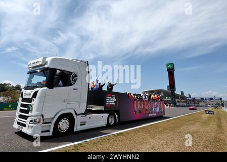 Suzuka, Japon. 07 avril 2024. Défilé des conducteurs. Championnat du monde de formule 1, Rd 4, Grand Prix du Japon, dimanche 7 avril 2024. Suzuka, Japon. Crédit : James Moy/Alamy Live News Banque D'Images