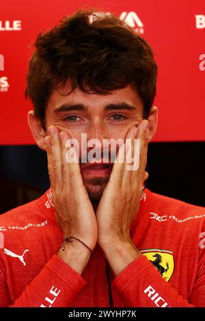 Suzuka, Japon. 07 avril 2024. Charles Leclerc (mon) Ferrari. Championnat du monde de formule 1, Rd 4, Grand Prix du Japon, dimanche 7 avril 2024. Suzuka, Japon. Crédit : James Moy/Alamy Live News Banque D'Images