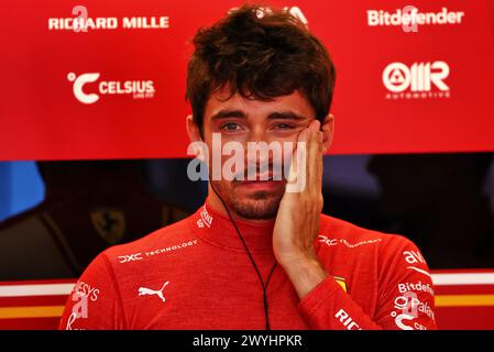 Suzuka, Japon. 07 avril 2024. Charles Leclerc (mon) Ferrari. Championnat du monde de formule 1, Rd 4, Grand Prix du Japon, dimanche 7 avril 2024. Suzuka, Japon. Crédit : James Moy/Alamy Live News Banque D'Images