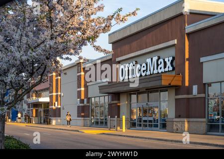 Office Max magasin de fournitures de bureau dans le centre commercial Oxford Exchange à Oxford, Alabama. (ÉTATS-UNIS) Banque D'Images